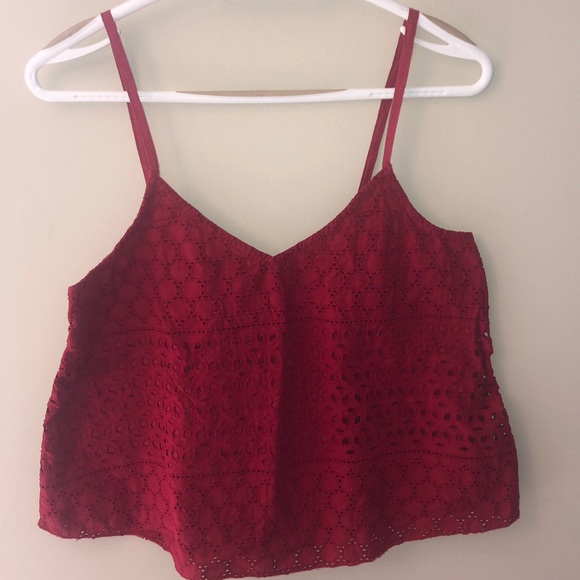 Red Lacy Hollister Tank - Picture 1 of 2